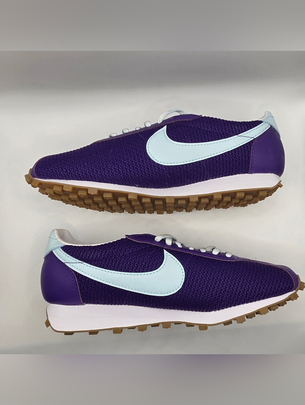 Nike Women's W LD 1000 SE Purple Sneakers with Light Blue Swoosh - Picture 2 of 8